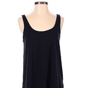 Ann Taylor Scoop Neck Tank Top in Black (size XXSP)